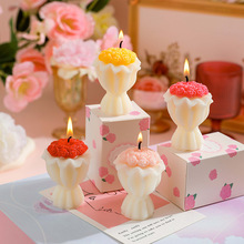 新款百搭节日婚礼伴手礼手捧花束香薰造型蜡送女朋友香薰蜡烛