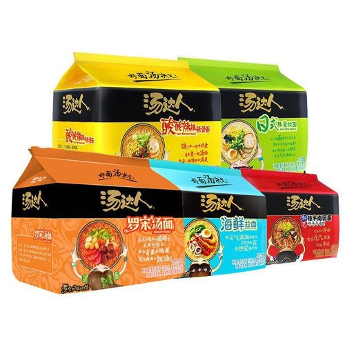 Uni-President Tangdaren instant noodles bagged Japanese-style tonkotsu ramen borscht multi-flavor mixed instant noodles whole box wholesale