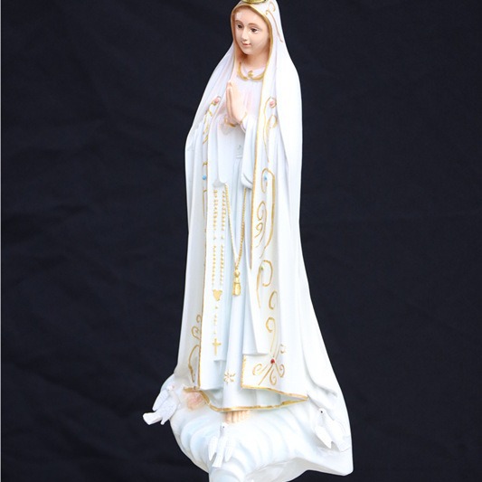 50cm Italia Fátima Virgen María Mirando la Estatua de la Casa de la Iglesia Estatua Decoración Personaje Principal Salón