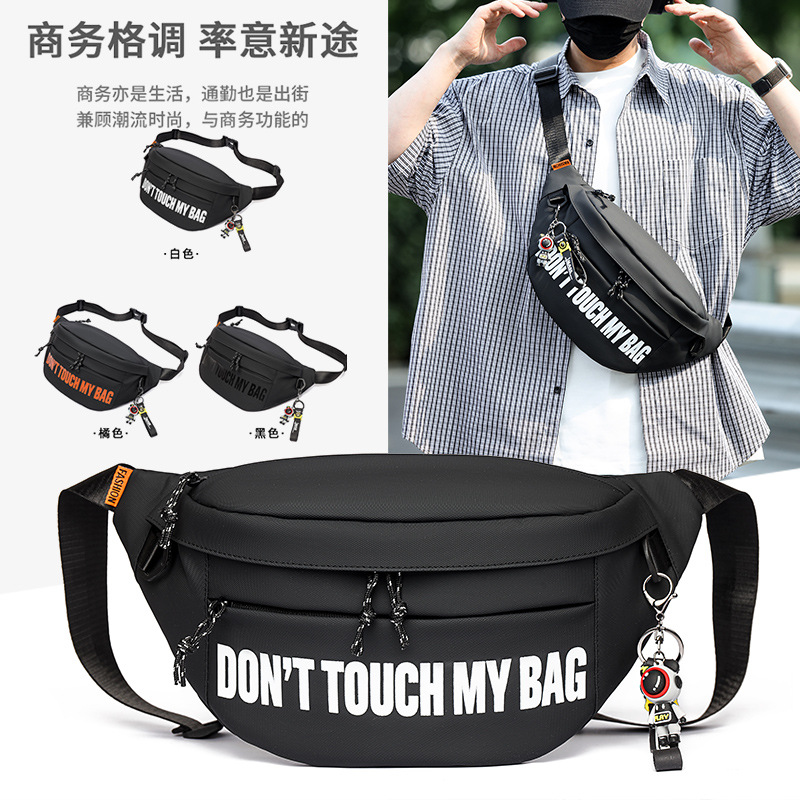 Crossbody Bag for Men and Women, Large Capacity Chest Bag with a Stylish Design, Cycling Outdoor Backpack, Sports Men's Trendy Brand Waist Bag, Single Shoulder Bag, Trendy