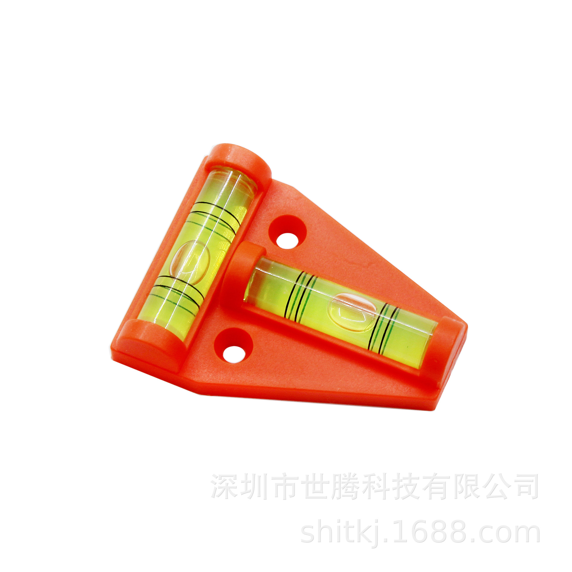 T型高精度水平泡二维水平仪迷你便携式水平珠水准泡带安装孔