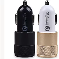 Трансграничное Новое металлическое автомобильное зарядное устройство 3.1A USB + PD из алюминиевого сплава, маленькое стальное автомобильное зарядное устройство для мобильного телефона