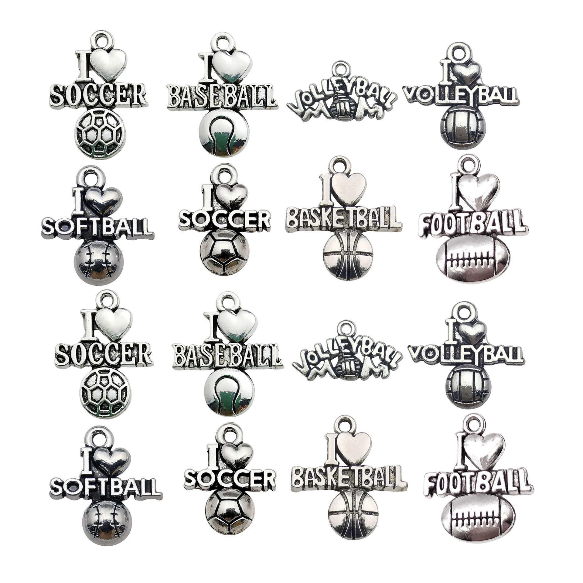 33g Weight Pendant Jewelry Making Type 10-30mm Jewelry Making Size DIY Jewelry Accessories Classification 1 Set Quantity Zinc alloy Material Human, Letter, Ball Pattern Casual, Simple Style Style 1 Set 10-30mm Zinc Alloy Human Letter Ball Pendant 9