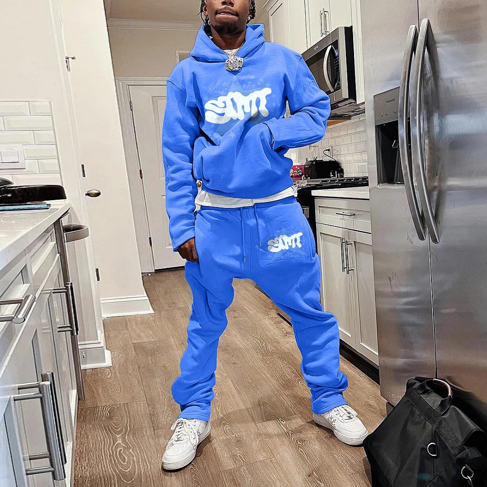 001 Trendiges Sport-Set für Frühling und Herbst: Lässiger Kapuzenpullover für Herren und Damen, ideal zum Laufen_voghion.com