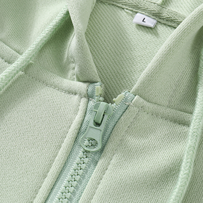 Otoño y invierno delgado ropa de trabajo camisa publicitaria de mangas largas chaqueta encapuchada personalizada chaqueta con cremallera logotipo impreso personalizado