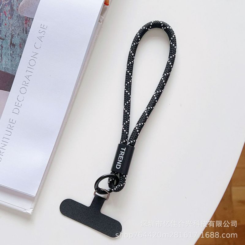 短款可调节锁扣手绳防丢垫片通用手机挂绳户外出行简约涤纶手腕绳|undefined