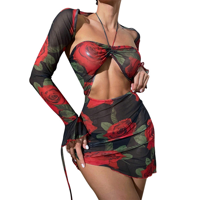 Femmes Hawaïen Dame Fleur Ensemble 2 Pièces Bikinis Maillots De Bain display picture 5