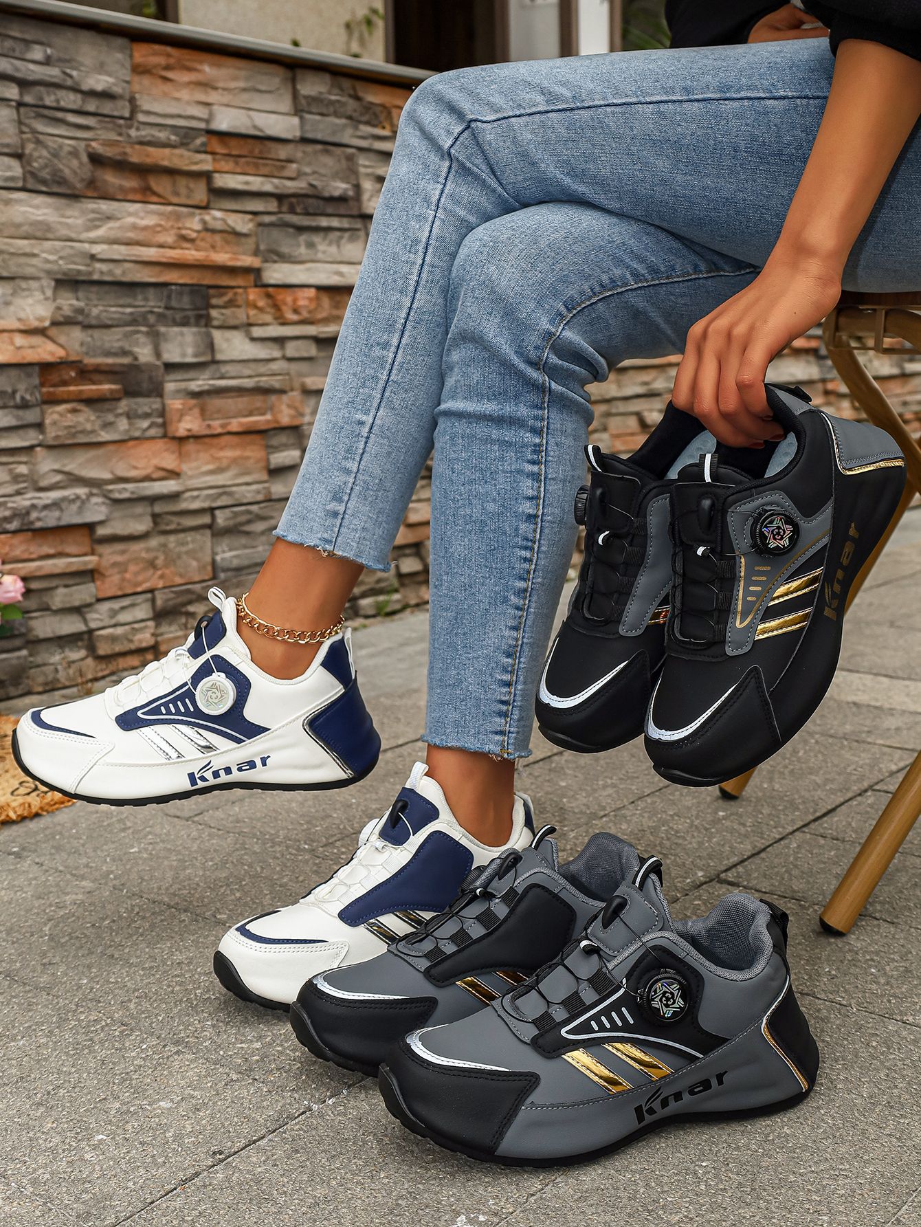 Plu-ize Women' Neaker, Fahionable Caual Low-top Outdoor Kateboard Hoe_vogvips.com