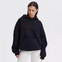 2024新款男女空白带帽衫抓绒连帽卫衣上衣外套