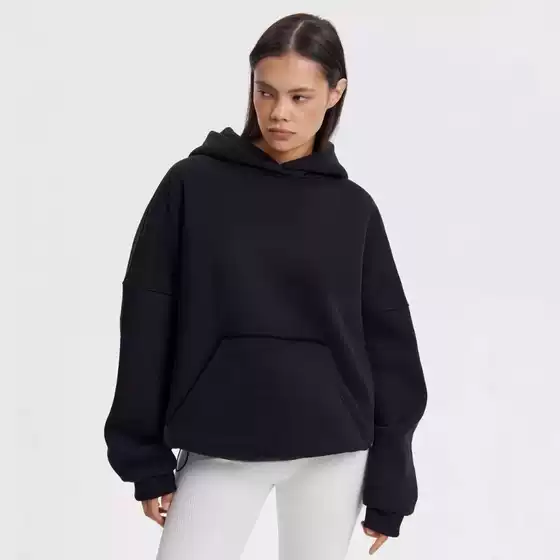 2024 new men's and women's blank hoodie fleece hooded sweater jacket coat