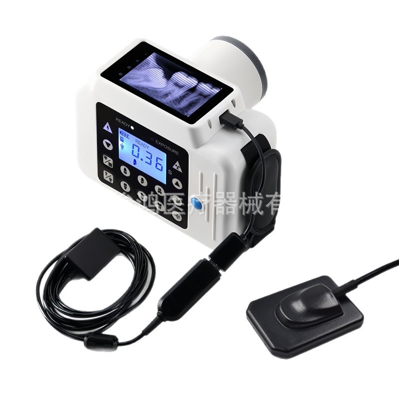 Máquina de rayos X dental Máquina de película dental portátil con pantalla con juego de sensores Sistema de imágenes integrado de alta definición transfronterizo