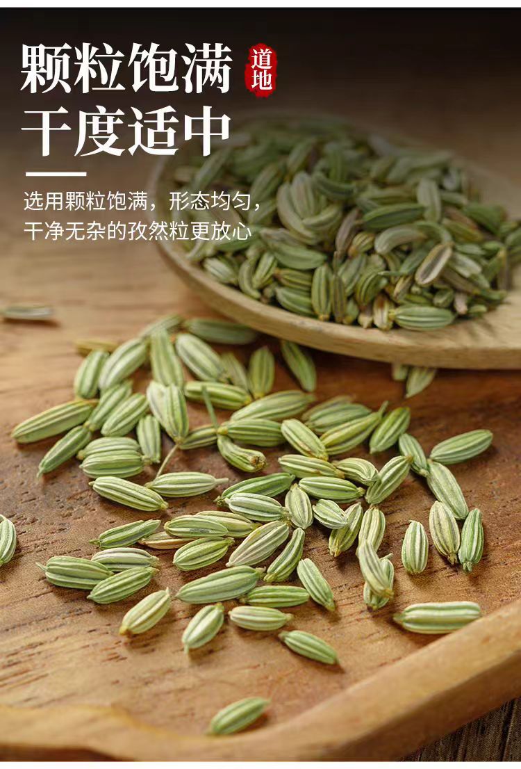 Fennel Seed (Foeniculum vulgare) — Gansu-Grown Food Herb & Culinary Spice, 500g in use