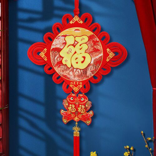 2024 New Year Chinese Knot Wholesale New Year Pendants Spring Festival Wall Hanging Living Room Background Wall Decoration New Year Supplies Housewarming