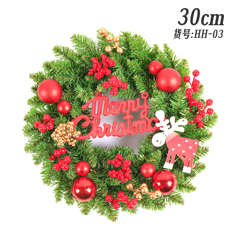 Amazon pop navideño coronas de vinas 30 / 40 / 50 / 60cm decoración de la puerta colgante escena árbol de Navidad