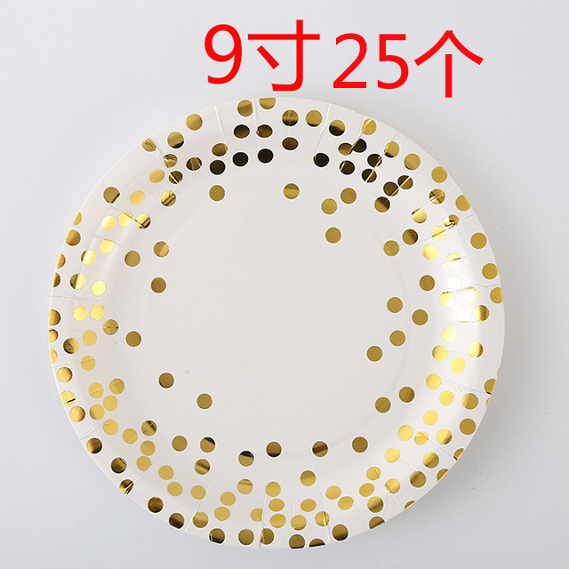 Bandeja de papel de 9 pulgadas 25 PCs 1 Pack