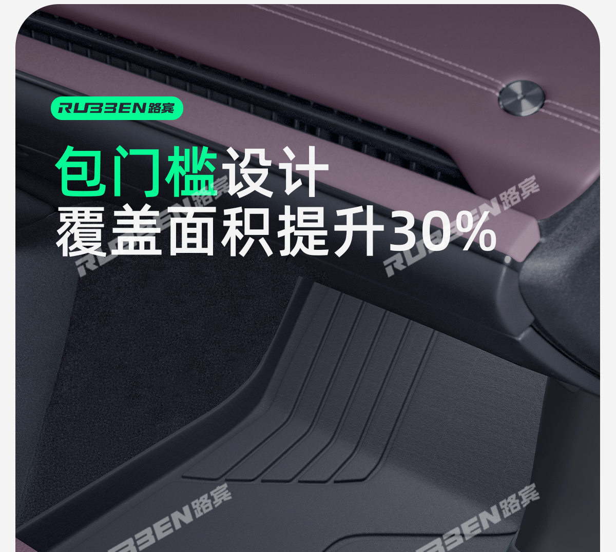 Suitable for the 2026 New Xiaomi Su7 Original Car Color Tpe Floor Mats, Special Car-Specific Full Starry Double-Layer Floor Mats