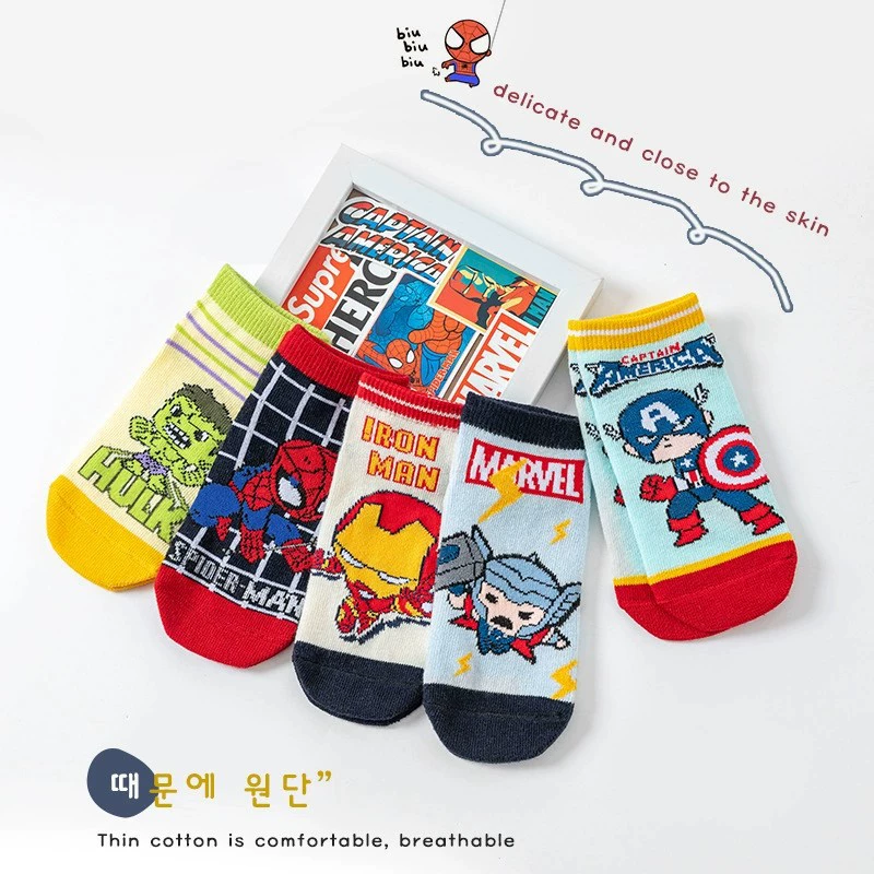 Летние мультяшные герои для мальчиков, 1–12 лет, Marvel, оптовая продажа