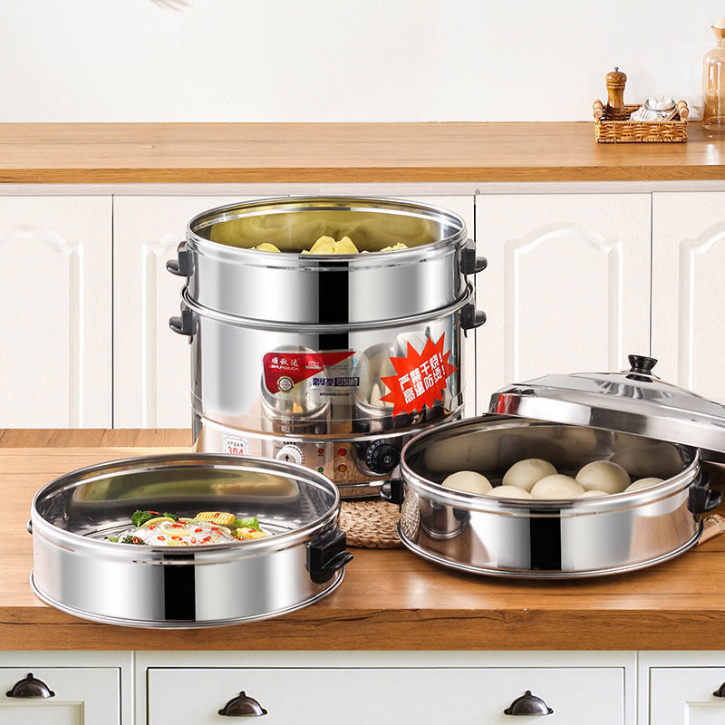 商用电蒸笼超大容量不锈钢电蒸锅蒸炉炖盅包馒头子定时蒸菜蒸包炉