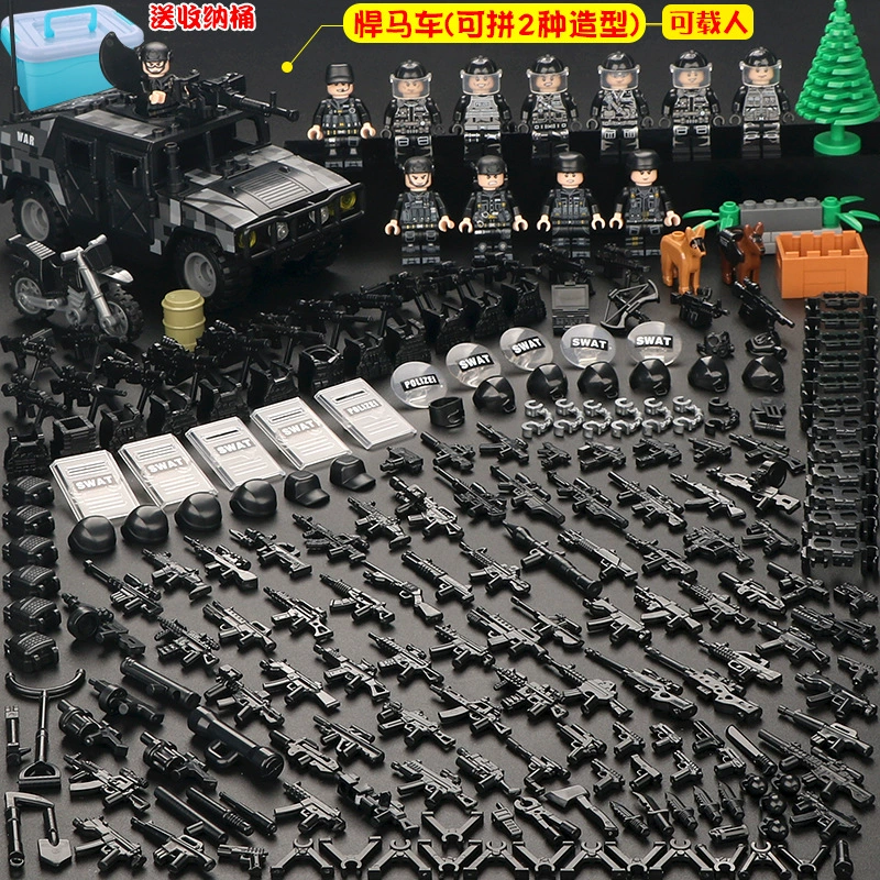 Конструктор с минифигурками (Lego) — военные и полиция, солдаты, техника и аксессуары, наборы