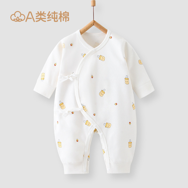 Ropa de bebé de algodón de clase A Ropa de bebé Anyang Ropa para niños Traje de rastreo Meneses pequeños Traje de otoño para bebés y niños pequeños Traje de una pieza