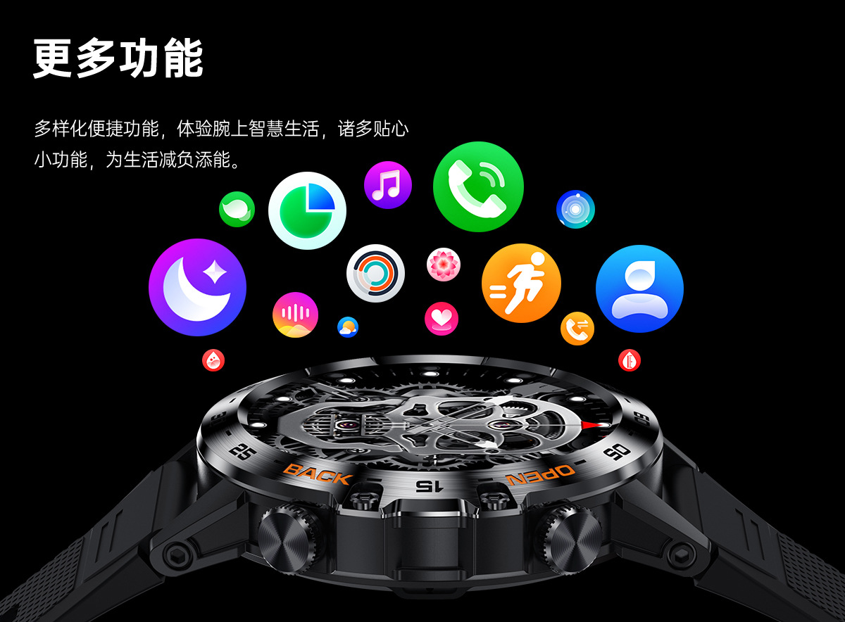 K52 Cross-border New Bluetooth call, over 100+ watch faces, sports mode, three-proof outdoor sports bracelet undefined
