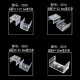 LED silicone soft light band buckle 6/8/10/12/16/20/30/50mm wide light band clip plastic card code