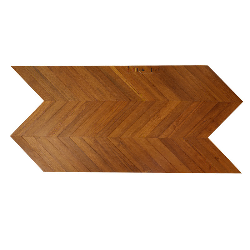 미얀마 티크 [와이드 헤링본 스펠링] 베어 보드 [바닥 난방 양면 잠금]]