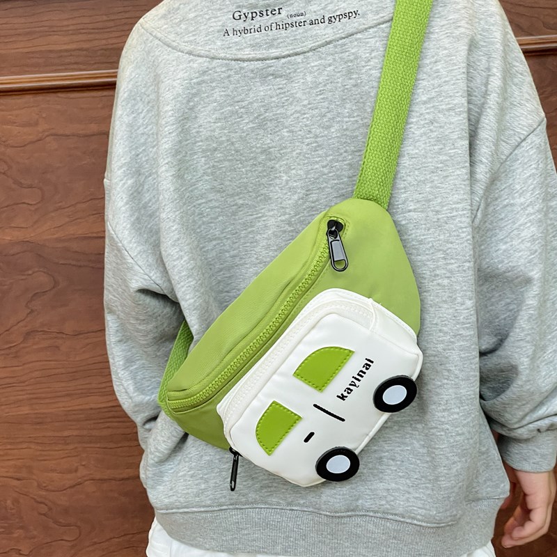 Cartoon coches para niños y niñas bolsas de pecho lindas y interesantes bolsas de cintura de niños nuevos bolsos de comercio exterior para niños