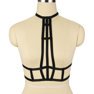 Jianhong Costume One-word Neck Waistband Beautiful Back Elastic Sexy Nightclub Queen Wind Harness Underwear O0374