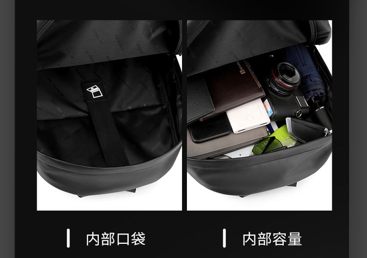 WEPOWER's new men's fashionable backpack, large-capacity business backpack, computer bag and student schoolbag undefined