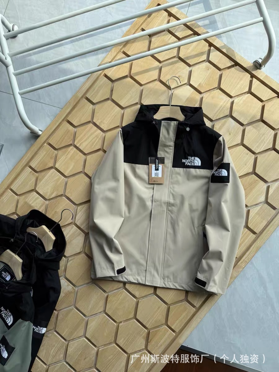 Cross-Border Export Spring, Autumn and Winter Tnf Jacket Hooded Light Jacket Embroidered North Face Outdoor Jacket Waterproof 198 4