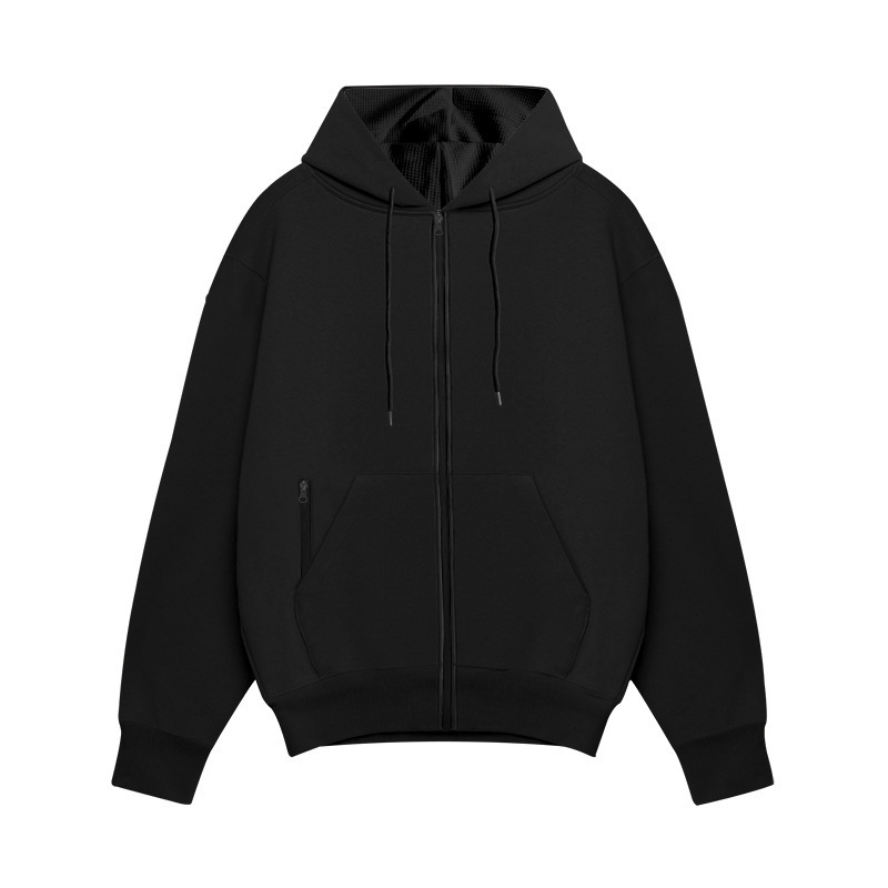 Cross-border E-commerce Autumn Winter Season Solid Color Hooded Fleece Warm Men's Long Sleeve Sweatshirt_voghion.com