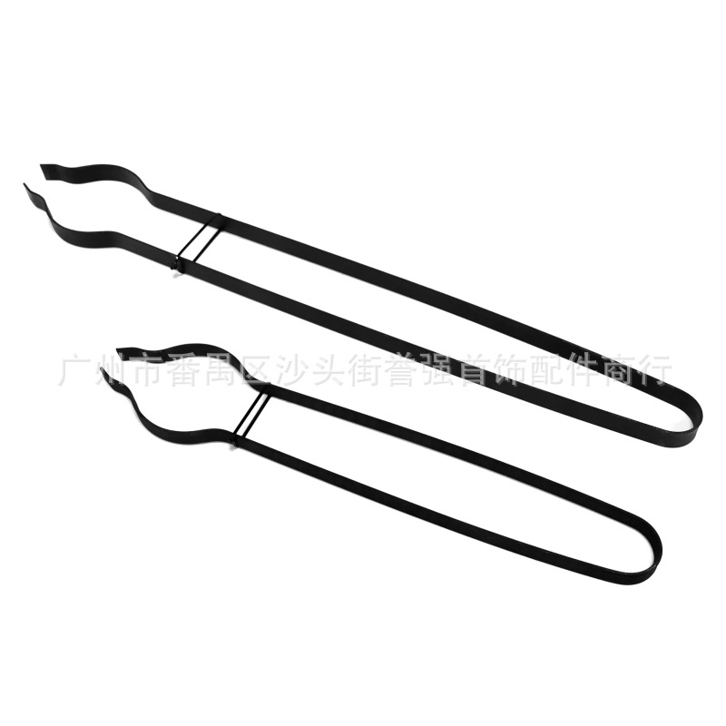 黑色钢铃钳 钢盅钳 倒模铁钳 短身42cm 长身60cm铸铃钳 首饰夹持