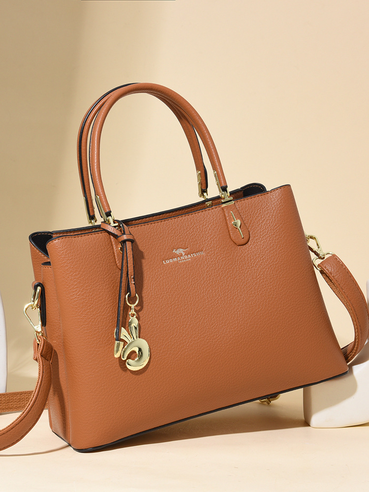 Bolsos transfronterizos de alta gama europeos y americanos, bolsos de mensajero para mujer, bolsos de mujer, bolsos de mujer de gran capacidad, madres de mediana edad, entrega de una pieza