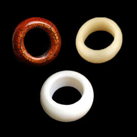 天然油润牛骨驼骨跑环卡环隔珠背云平安扣吊坠 佛珠手串diy配饰