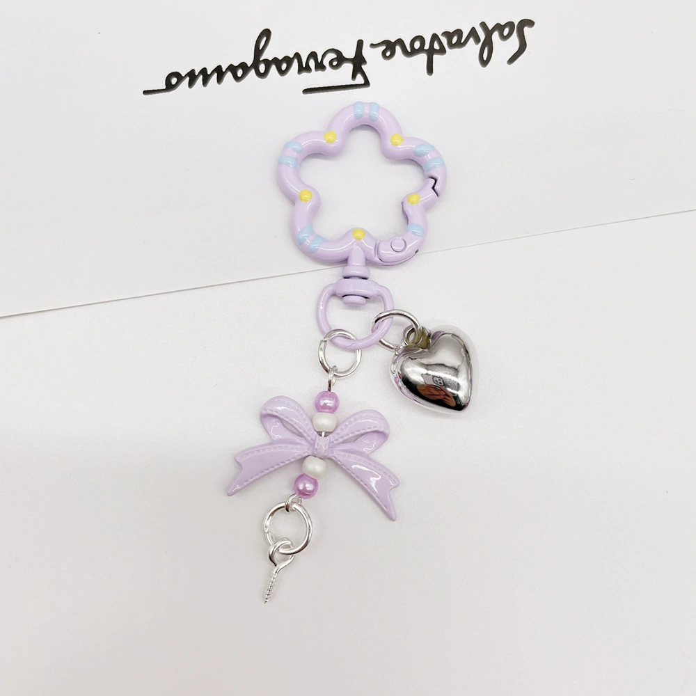 Universal keychain flower-shaped, accessories, flowered, DIY