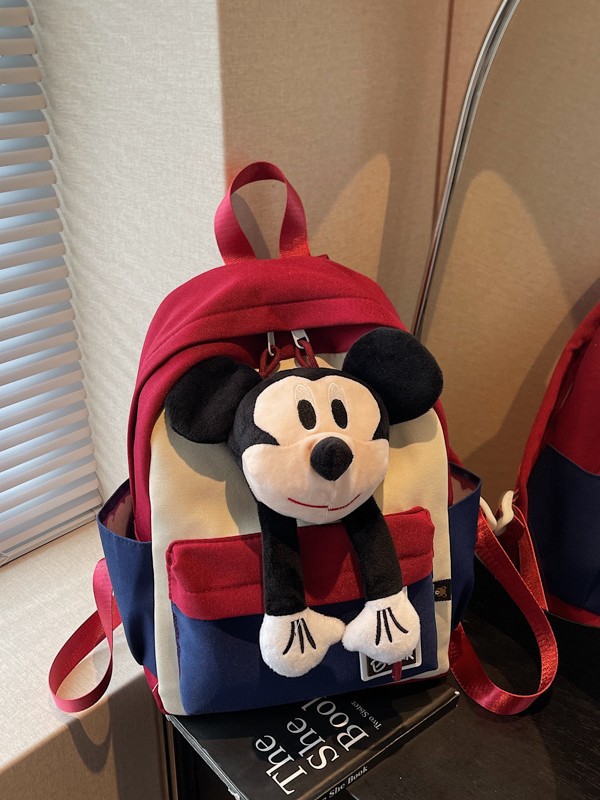 Mochila pequeña encantadora, muñeca de dibujos animados, mochila infantil, niña pequeña, mochila de bocadillos, retro