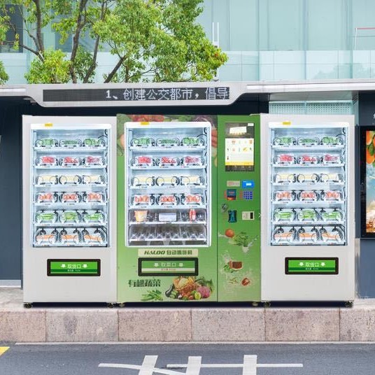 Máquina Expendedora de verduras no tripulada máquina de compras de verduras pista de frutas canal de carga Envío de elevación máquina expendedora de pantalla táctil