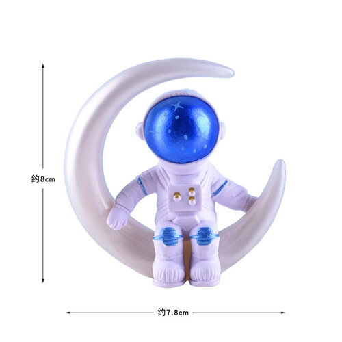 Birthday cake decoration astronaut ornaments astronaut planet space shuttle rocket model children's cake ornaments