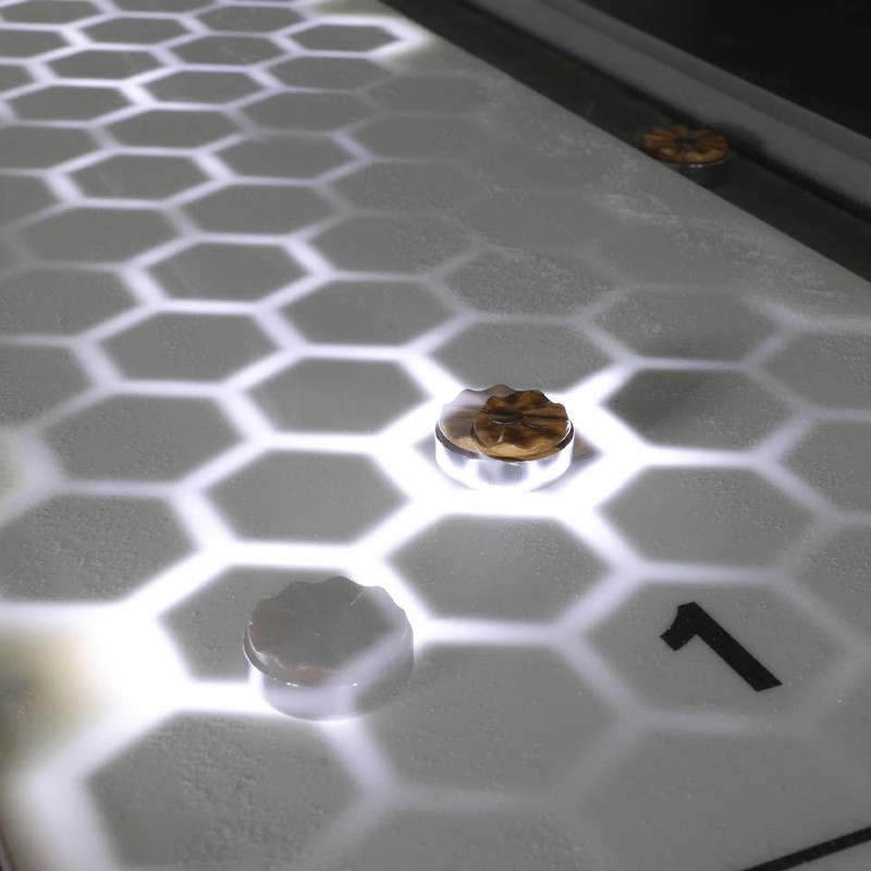 Mesa de curling de acero inoxidable italiano, mesa de hockey interior, versión luminosa acrílica, mesa de club, mesa de curling, sala de entretenimiento