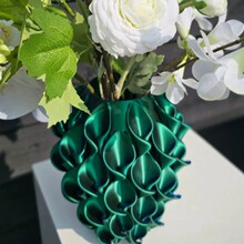 �羳��Ʒ 3D Printed Red Gold Flower Vase �Ӽ҄��⻨ƿ�[��