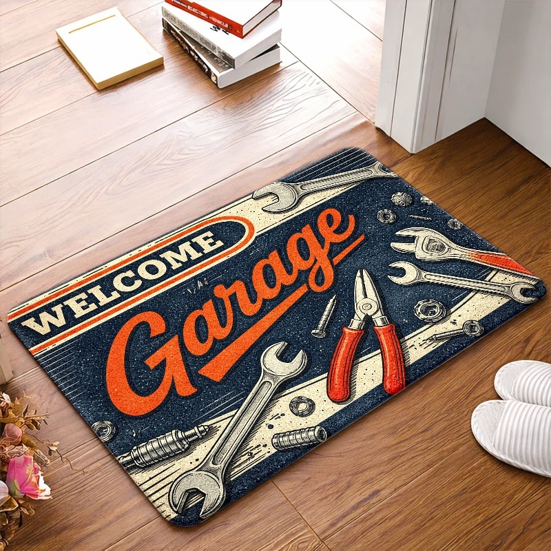 TEMU American retro distressed style diatomite floor mat, dirt-resistant entrance mat, bathroom absorbent foot mat, available for drop shipping