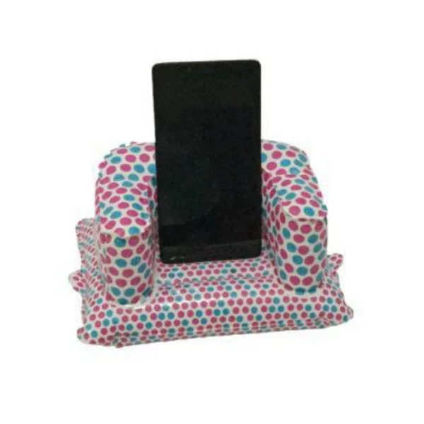Factory Customized Inflatable Creative Pink Polka Dot Mobile Phone Holder Pvc Inflatable Mobile Phone Holder Mobile Phone Base