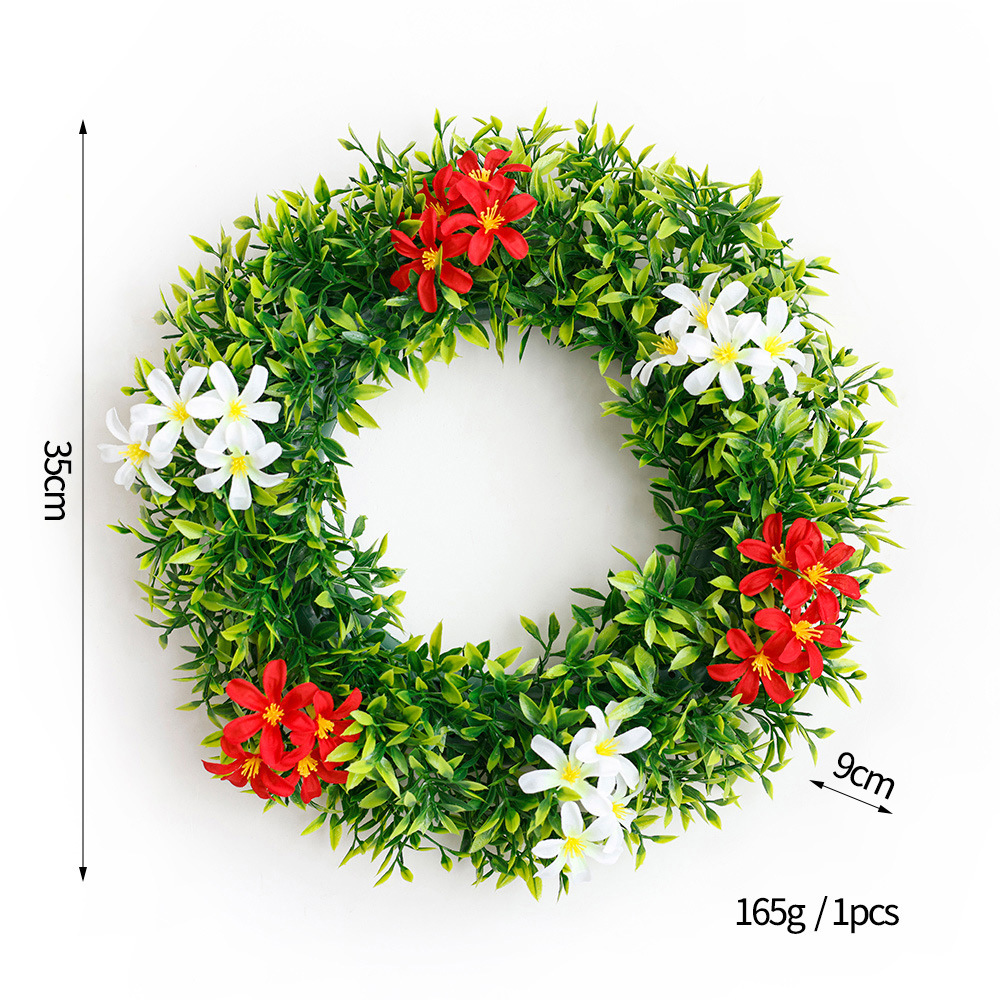 Nueva primavera guirnalda transfronteriza artificial Garland puerta delantera adornos primavera guirnalda decoración colorido eucalipto guirnalda