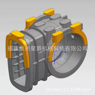 厂家轴承座模具叠模制造厦门阀体铸铝订做精准定制构件消失模技术