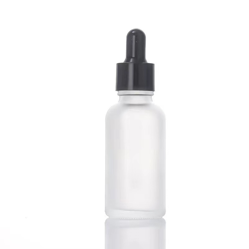 卸売り透明ガラススポイト瓶フロスト精油瓶10ml化粧品分注原液瓶小薬瓶空瓶|undefined