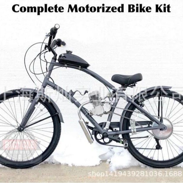 Модифицированный велосипед набор двигателя 80cc 100cc, модификация велосипеда
