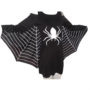 European and American Cross-Border Halloween Adult Spider Cloak Cape Bat Shirt