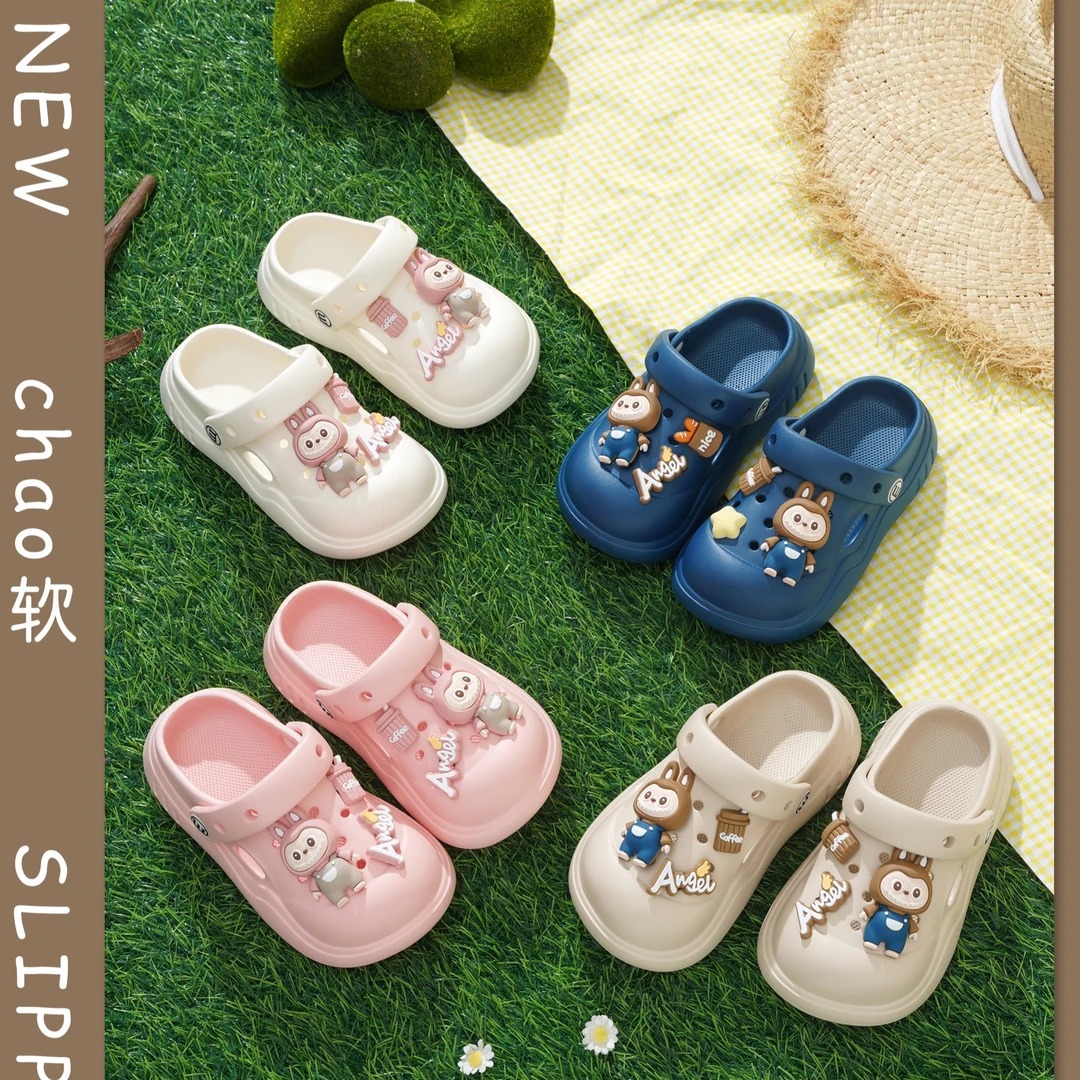Children's Cave Shoes Summer Non-slip Sandals Baby Soft-soled Beach Shoes Bath Non-slip Cute Cartoon