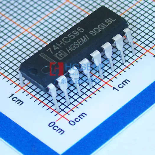 HGSEMI(华冠) 74HC595N	DIP-16